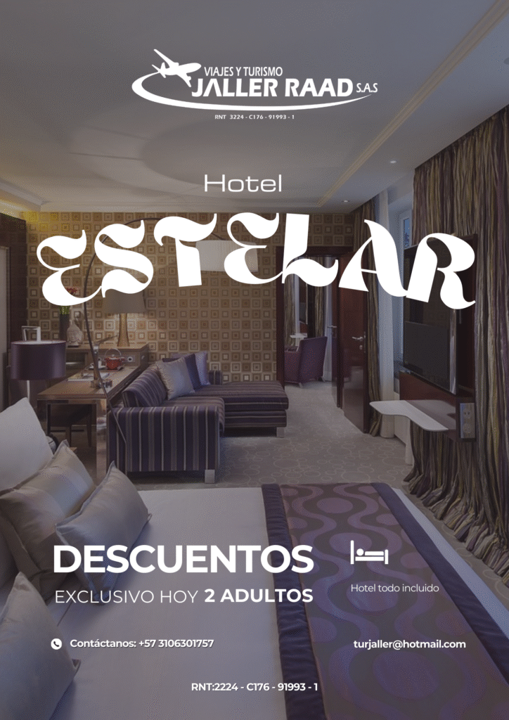 Flyer Turismo y viajes jaller raad s.a.s